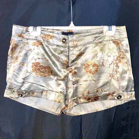 Zinc Champagne Silk Oriental Shorts Size M/L - Picture 1 of 11